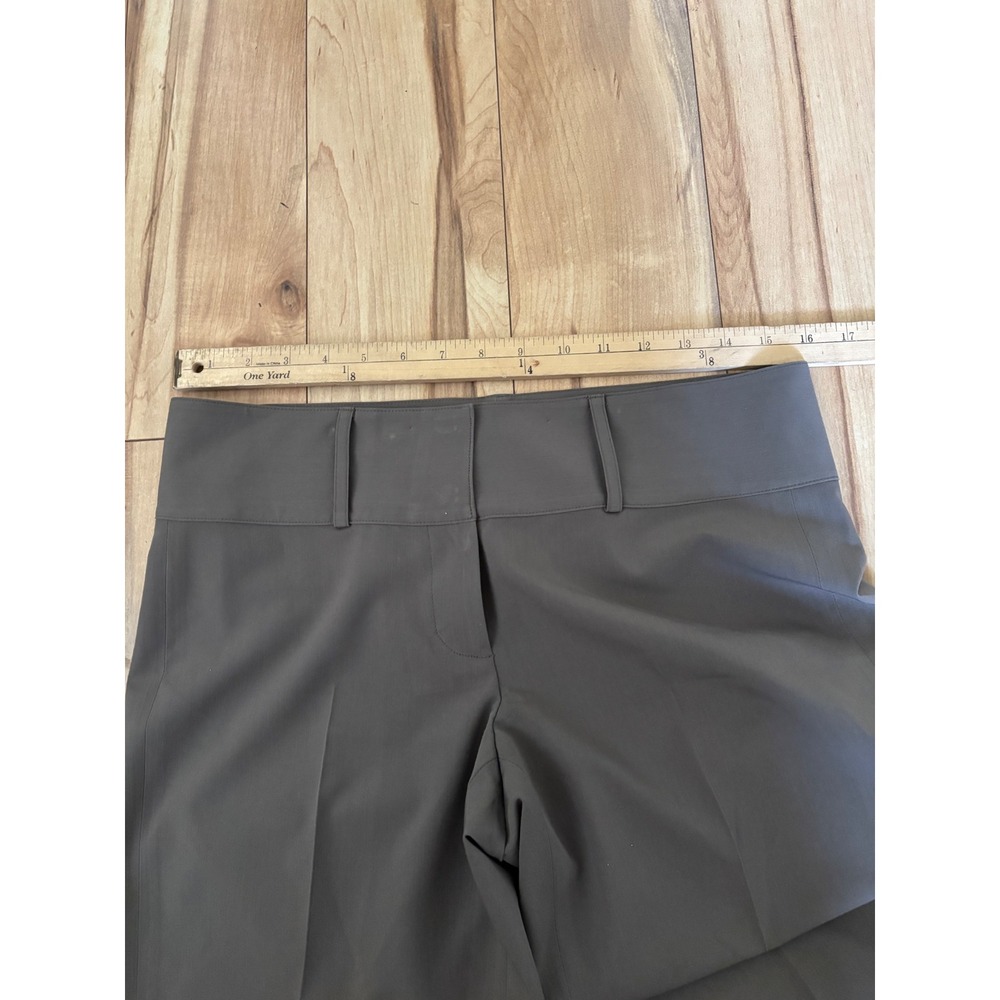 Isda & Co Taupe Brown Tailored Trousers Size 6 French Fabric Wide Waistband - Picture 8 of 8